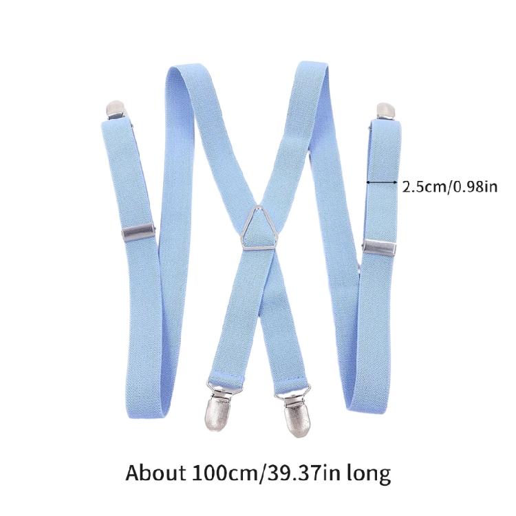 4 Clip-On Adult Suspenders for Shirt Men Woman Suspender Support for Jeans