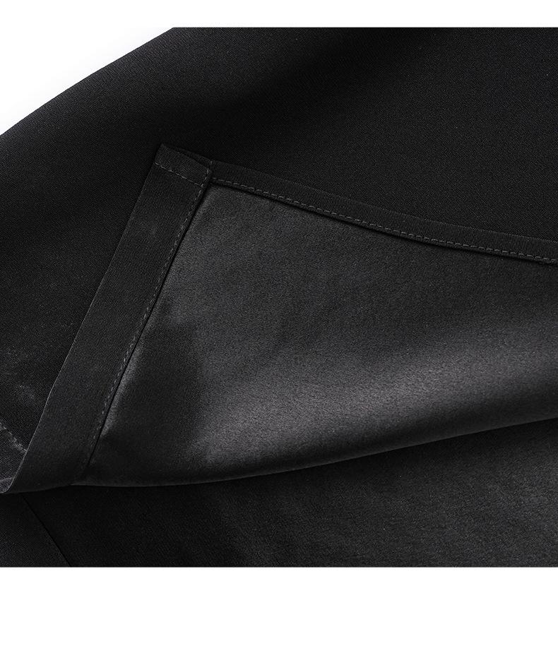 Women's Summer Satin Panel Ruffle Short Sleeve Dress - Bright Silk Waist-Gathering