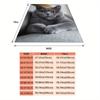 Custom British Shorthair Cat Blanket Blue Gray Feline Portrait Design Personalized Name Fleece Throw All Season Soft Warm Beddin