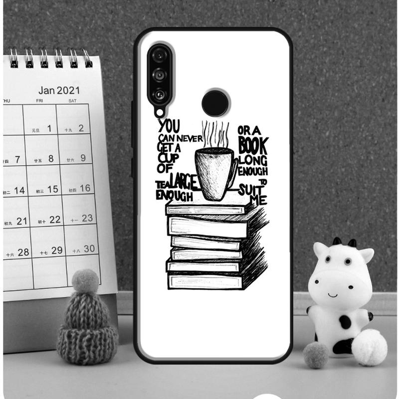 Books And Coffee For Huawei Nova 9 10 SE 3i 7i 8i 11i 12i Y60 Y61 Y70 Y72 Y73 Y90 Y91 P20 P30 P40 Lite Case
