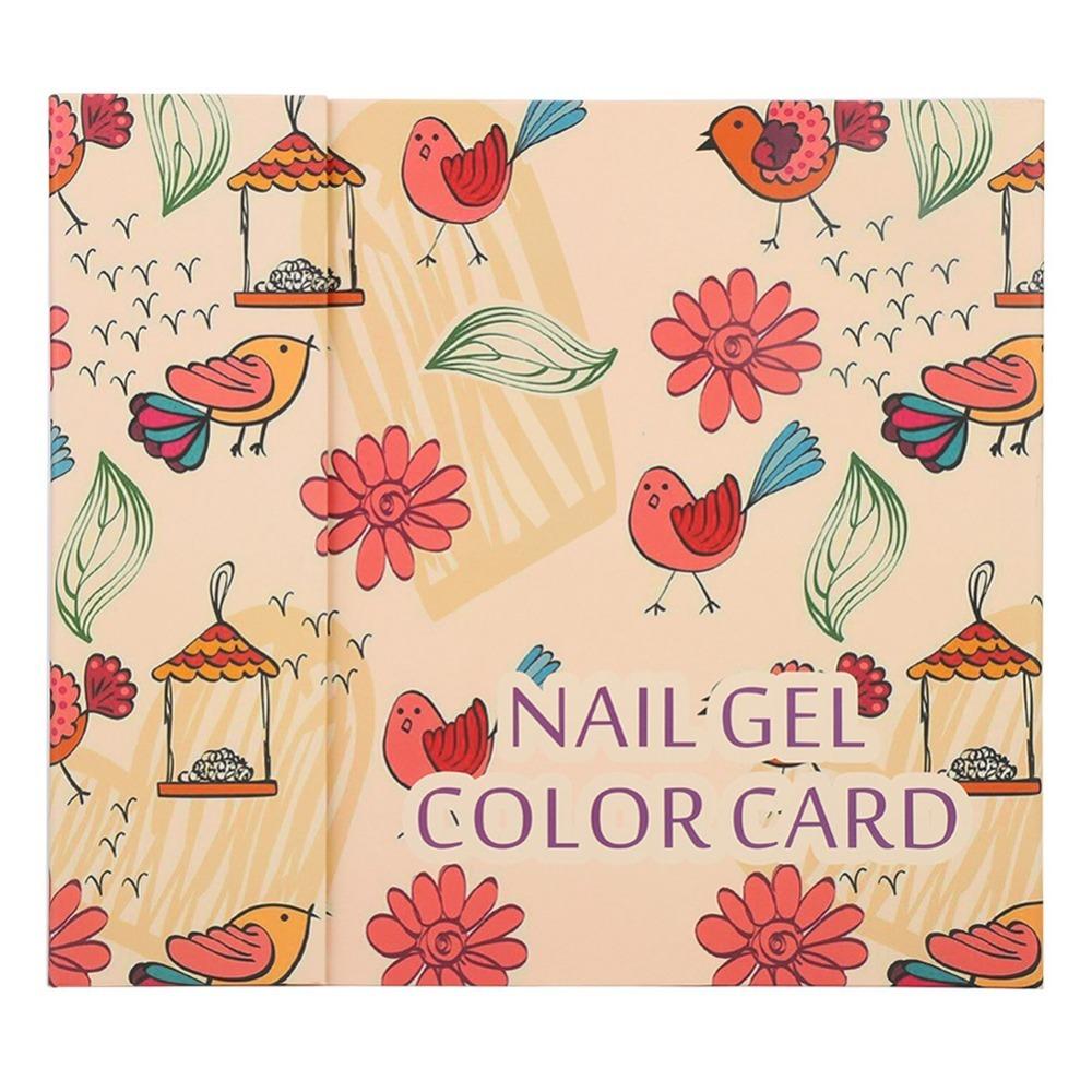 120 Colors Cardboard Organizer Nail Color Display Book Manicure Display Tool  For Studio