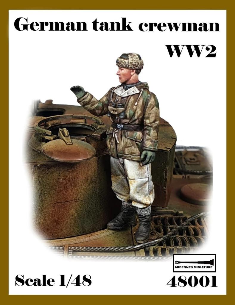 ARDENNES MINIATURE Deutsche Panzerbesatzung meldet Informationen Resin-Bausatz AR48001 1/48 Winterausrüstung