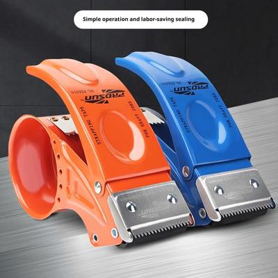 Distributeur de Ruban Adhésif pour Emballage Métal Coupe-Ruban Distributeur de Scellage d'Emballage Distributeur de Ruban Adhésif Robuste Écologique Fournitures de Bricolage
