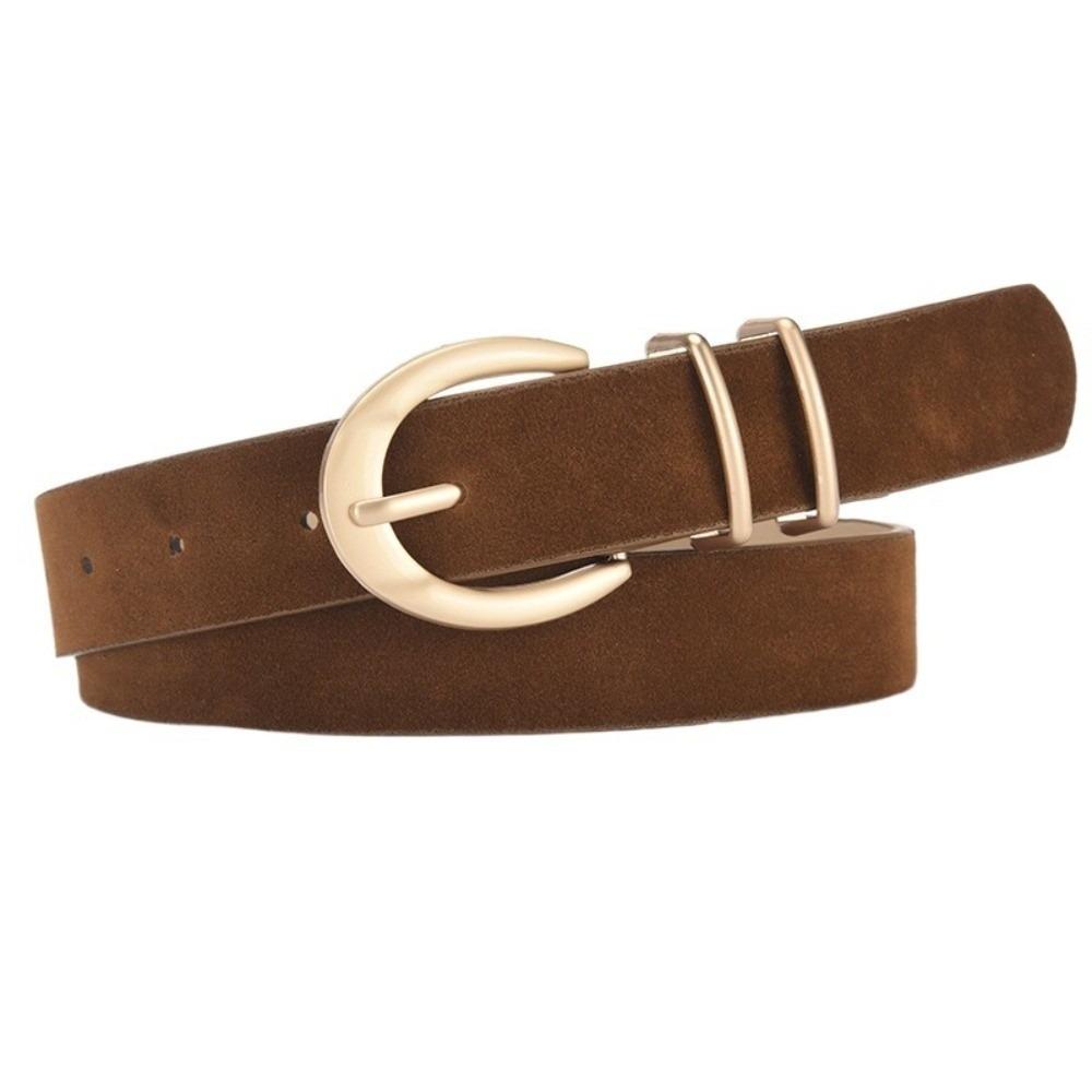 Texture Design PU Belt Multiple Colors Decorative Belt Trend Needle Buckle Belt Paired with Jeans