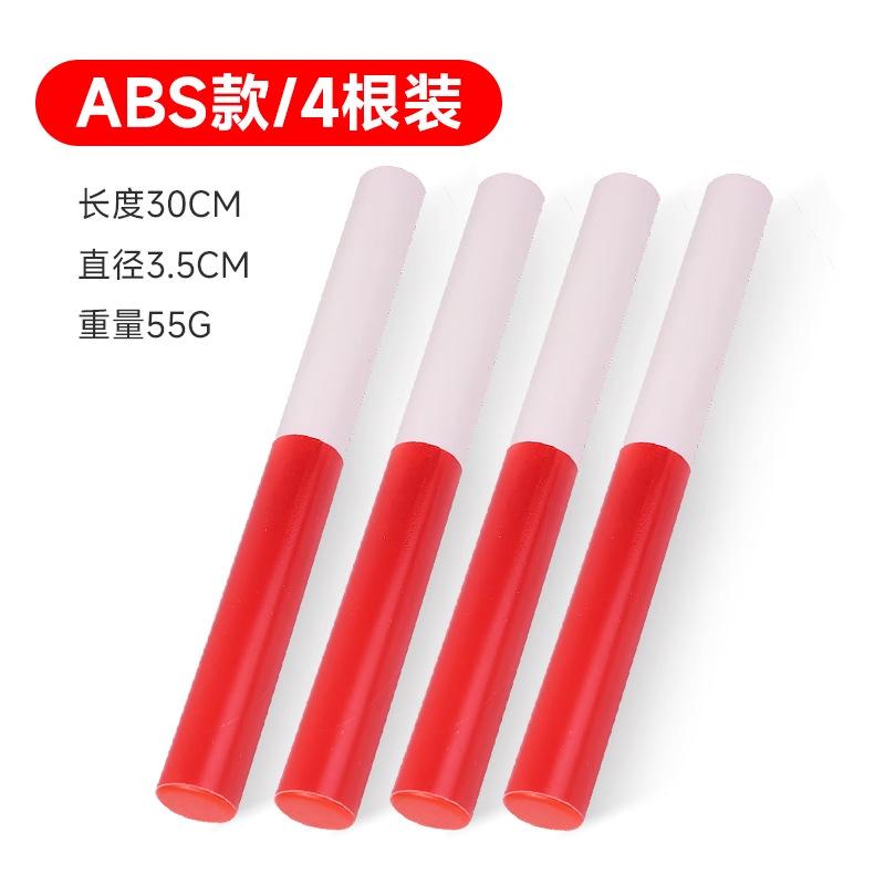 Standard Pvc Relay Baton For Track And Field Competition Red White Durable Plastic