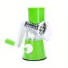 1pc Portable Manual Vegetable Cutter Slicer Multifunctional Round Rotate Mandoline Slicer Potato Cheese Kitchen Gadgets