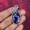Lepidolite & Amethyst Pendant Gemstone Jewelry, 925 Solid Sterling Silver Pendant, Gift For Women Handmade Pendant