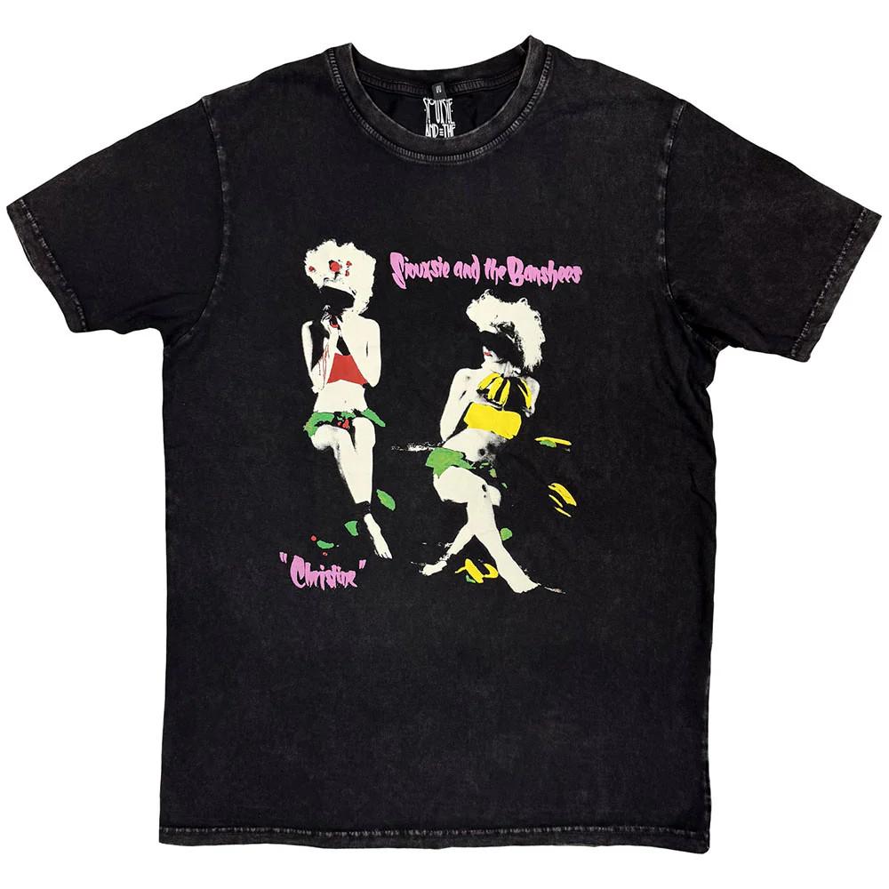 Siouxsie The Banshees Stone Wash T-Shirt: Christine (Black) OFFICIAL NEW S