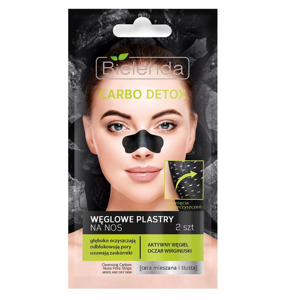 Bielenda Charcoal Purifying Nose Strips - Carbo Detox Formula, Pack of 2