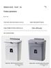 Wall-Mounted Kitchen Trash Can with Handle and Inner Bucket for Cabinets