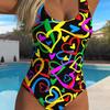 1011 new European and American summer tights swimsuit sexy new sleeveless one-piece