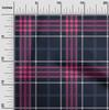 oneOone Tessuto di cotone flessibile con stampa a quadri tartan a metraggio, larghezza 40 pollici