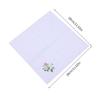 Lightweight Handkerchief Washable Chest Towel Embroidery Flower Hankie Pocket Square 28x28cm for Girl Traveling Shopping