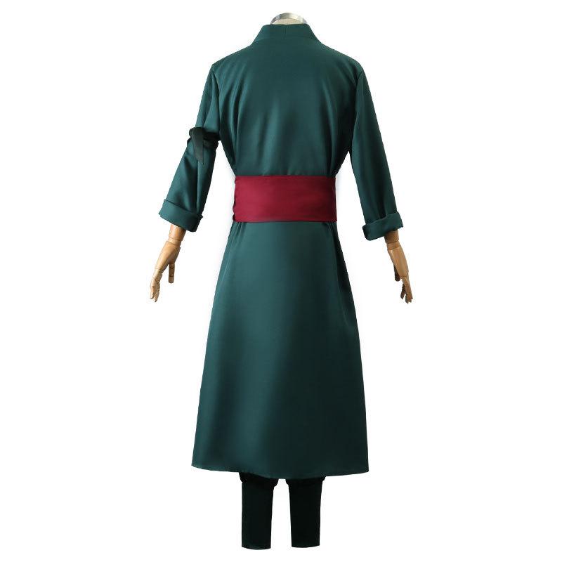 Roronoas Cosplay Kostium Anime Kimono Robe Zoro Cloak Uniform Halloween Stroje Z Kolczykami Na Comic Con