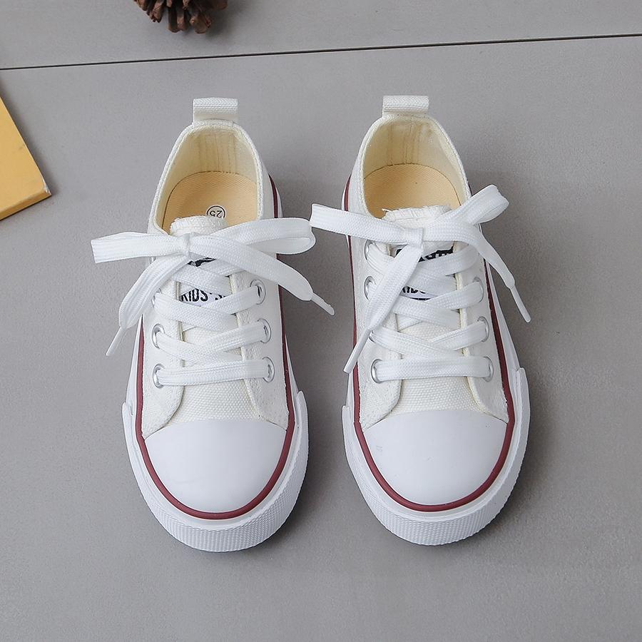 Children's Cloth Fashionable Spring and Autumn Breathable Children's Canvas Shoes Soft Sole Boys and Girls' Shoes Versatile