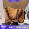 Popular Handbag Bag Women's Autumn and Winter New Fashion Plush Shoulder Bag Commuter Messenger Bag