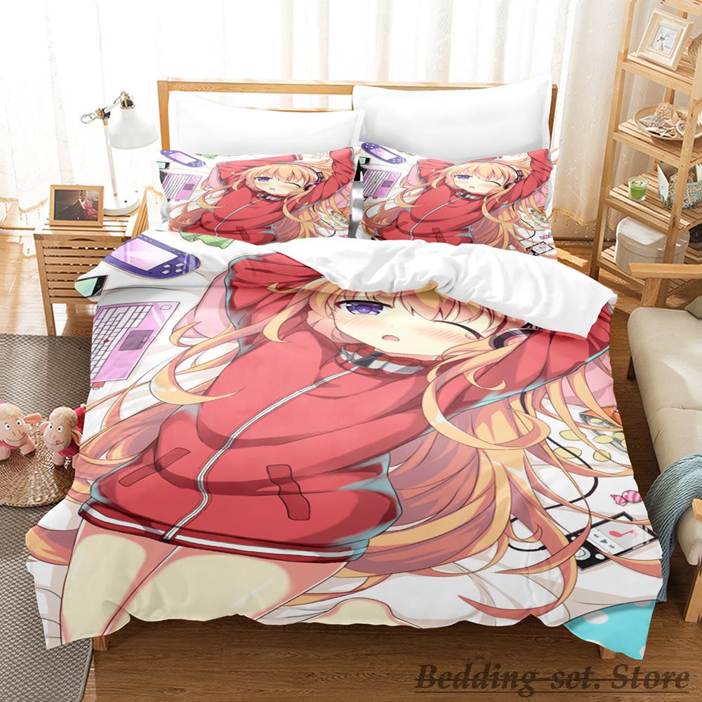  Gabriel Dropout Bedding Set Single Twin Full Queen King Size Bed Set Adult Kid Bedroom Duvetcover Sets Anime Parure De Lit