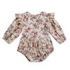 Toddler Baby Girl Romper Vintage Long Sleeve Neborn Girl Romper Jumpsuit Spring Autumn Baby Girl Clothing