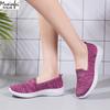 Women's Shoes Summer 2025 Breathable Low Heel Walking Flat Bottom Women's Casual Knitted Ladies Shoes Free Shippiing Shoes