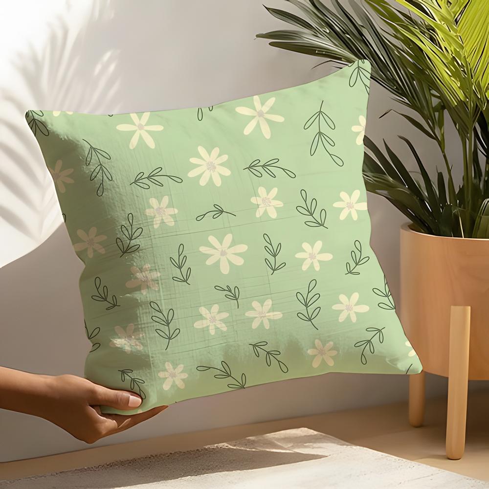Art Leaf Modern Style Pillow Case Linen Cushion Covers For Decorative Sofa Home Pillows Case Car Chair Pillows Cases