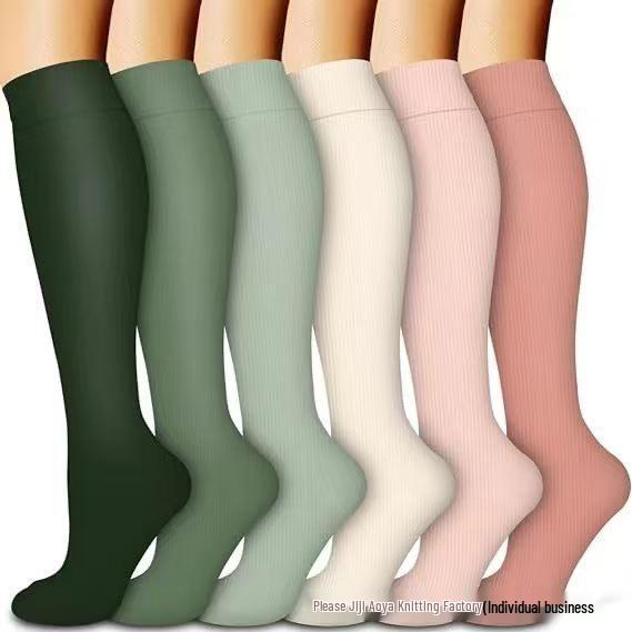 Cross-border Over-the-Knee Compression Yoga & Sport Socks Set