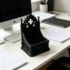 Elegant Dark Aesthetic Organiser Box With Detailed Skeleton Relief For Collectibles Display Storage Container