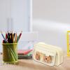 High Capacity Pencil Case 9 Compartments Canvas Pencil Bag Large Pen Organiser Travel Cosmetic Bag for Student Women