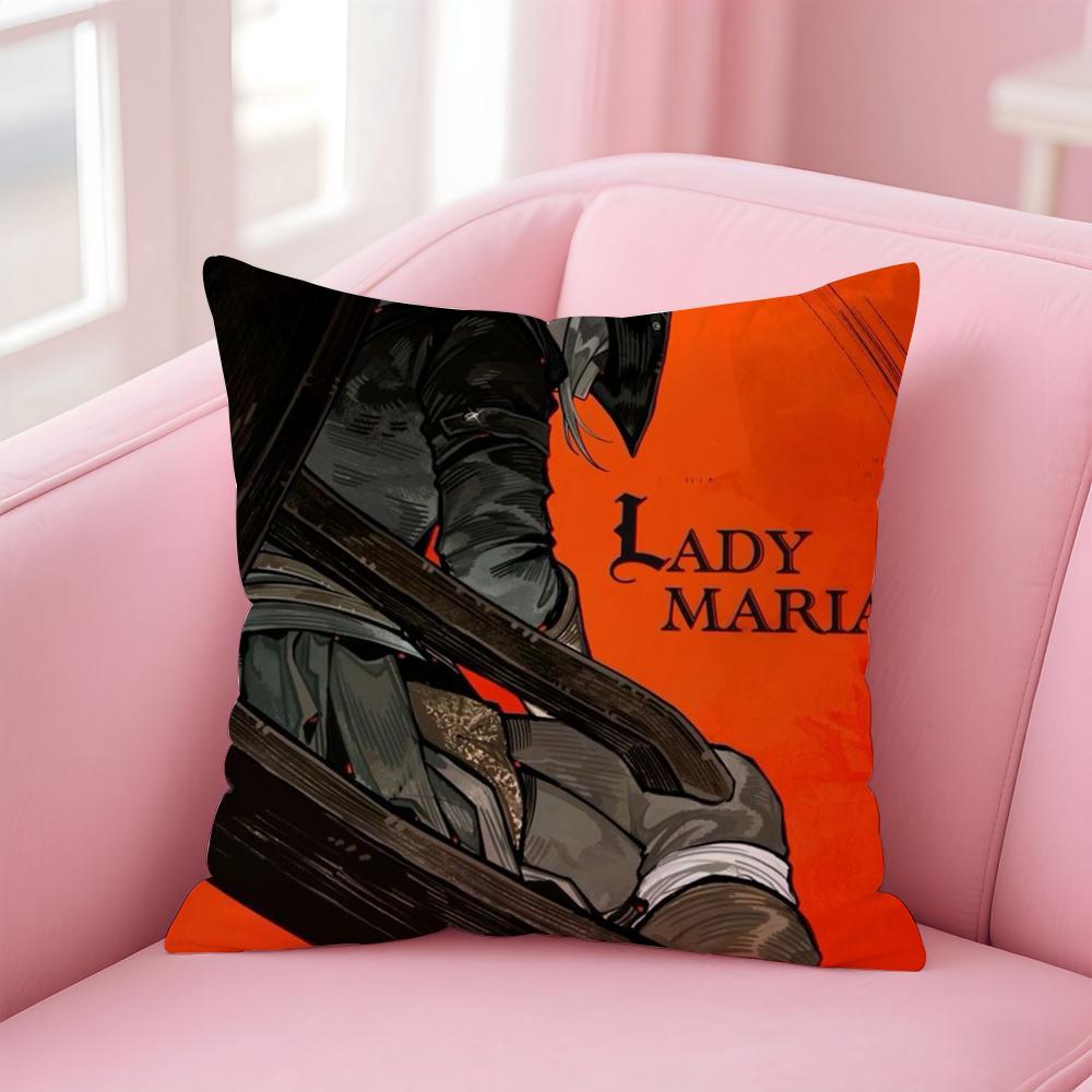 Classic B-BloodborneS Cushion Cover Home & Car Multi-Scene Pillow Cover - Reversible, Soft & Durable for Daily Use