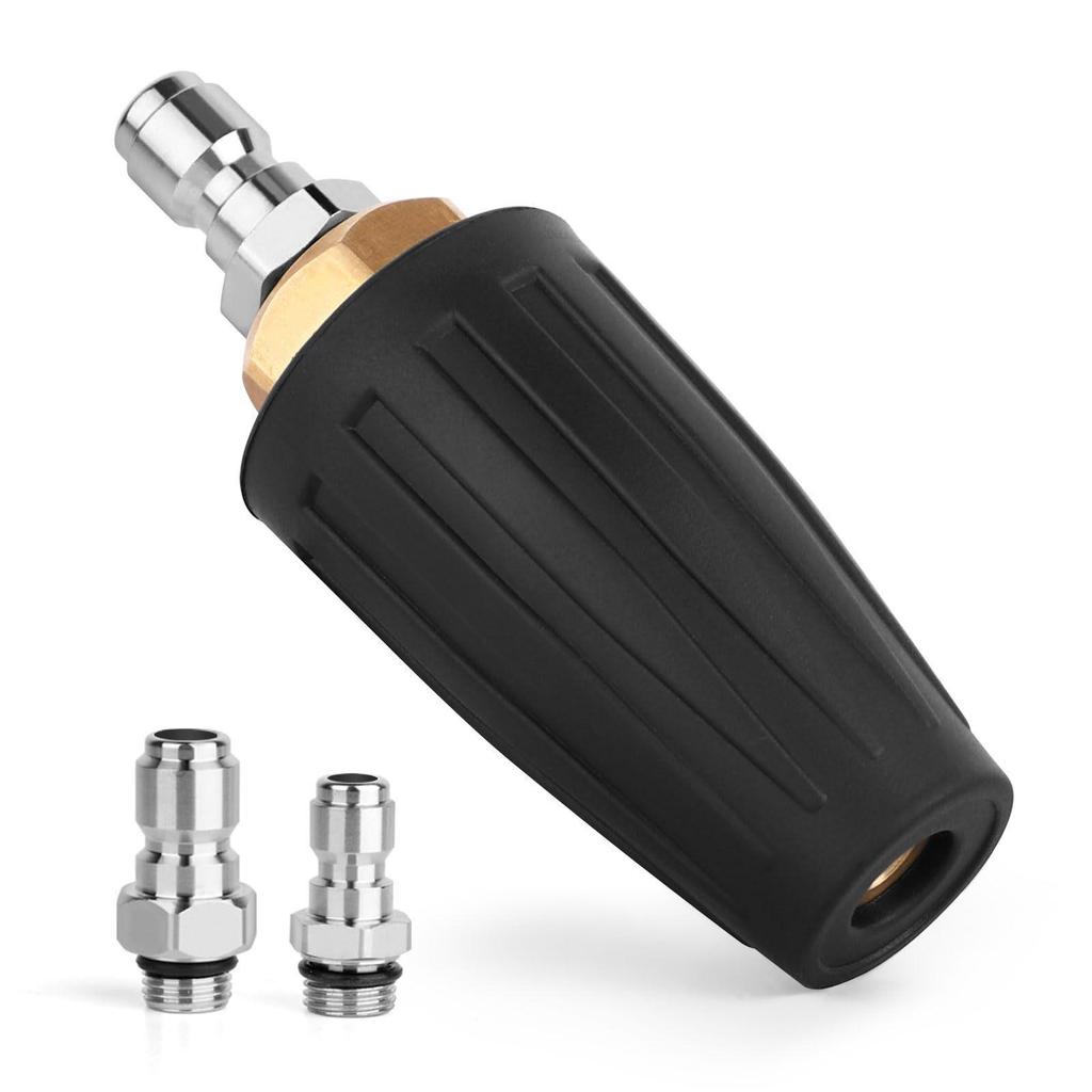 High-Pressure 4000PSI Turbo Nozzle with 1/4" Quick Connect Rotating Spray Head