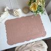 Retro European-Style Leather Placemat, Heat-Resistant, Waterproof & Oil-Proof Nordic Mat