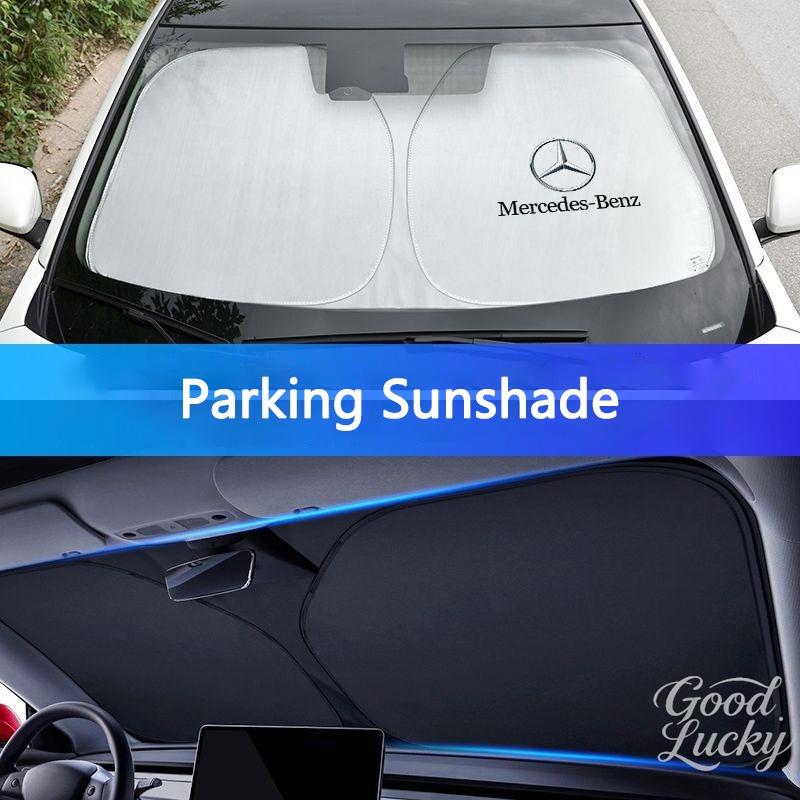FA02Folding Car Front Window Sunshade Protective Cover For Mercedes Benz AMG W203 W213 W223 W206 W220 W205 W211 W212 GLE GLC GLK GLS