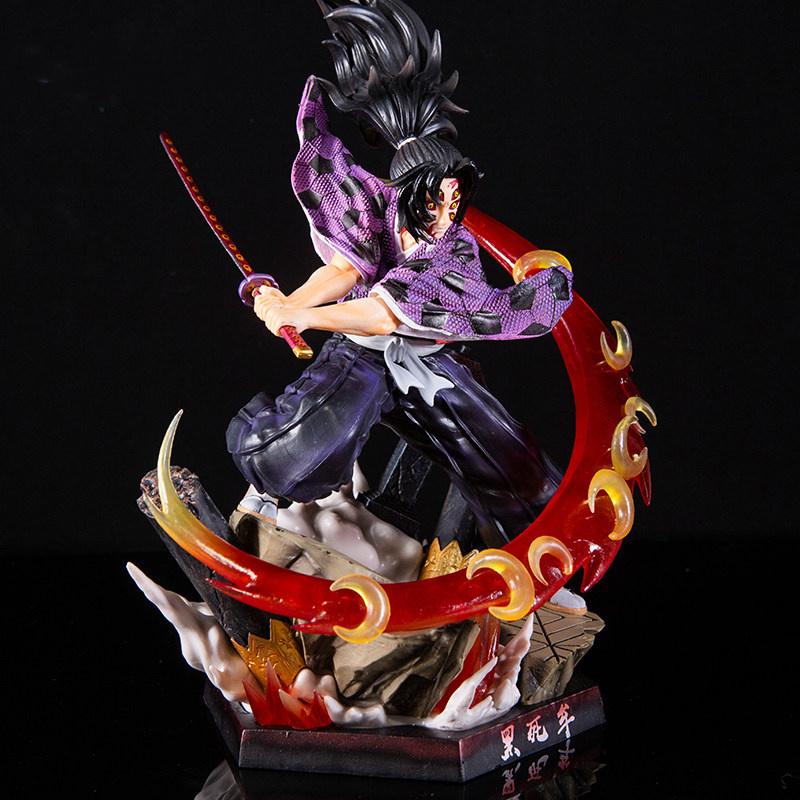 Demon Slayer Kokushibo 28Cm Anime Action Figure Model Statue Attack Posture Collection Desktop Decoration Toy Gift