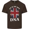 Britain Its in My DNA Funny Union Jack Flag Unisexs Light Cotton TShirt