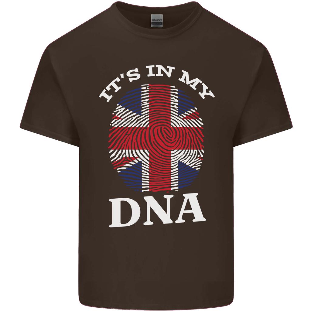 Britain Its in My DNA Funny Union Jack Flag Unisexs Light Cotton TShirt