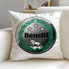 classic motorcycle brand Benelli Cushion Cover Soft  EasyWash Pillow Case  Versatile for Couch Bed Travel and Office