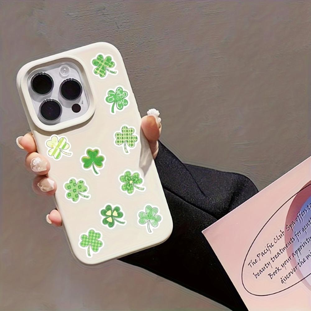 500pcs Four-Leaf Clover St. Patrick's Day Roll Stickers Phone Scrapbook Luggage Guitar Helmet DIY Graffiti Aesthetic Decals