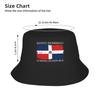 Woman Bucket Hat Domingo Dominican Republic Flag Spring Picnic Headwear Lightweight Outdoor Sports Fisherman Cap Ispoti Hat