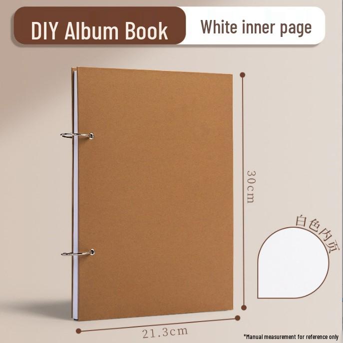 Acrylic DIY Photo Album: Handmade Memory Journal with Creative Graffiti and Loose-Leaf Design