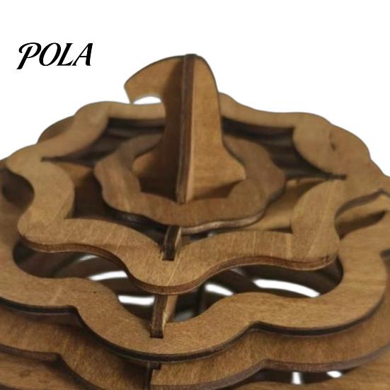Sustainable Log Pumpkin Decor Candle Holder, Wooden Tealight Hollowed Out Indoor Autumn Window Decoration Wood Candlestick for Halloween Home, Dining