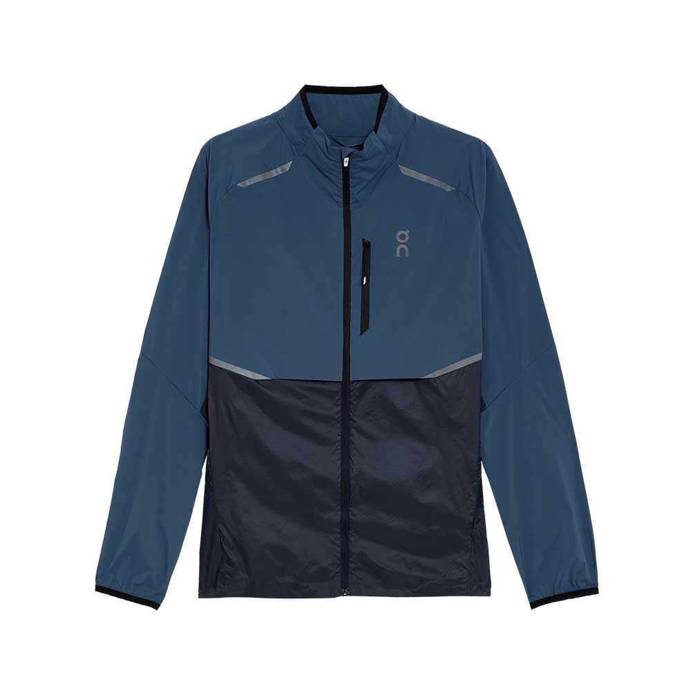 

On Weather Color Block Stand Collar Comfortable Jacket Men Jacket Navy-Blue 1ME10310133 L