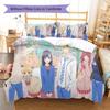 Honey Lemon Soda Pattern Bedding,Quilt Set Quilt Cover Pillowcase Home Birthday Gift (1 * duvet cover + 2 * pillowcase, without core)