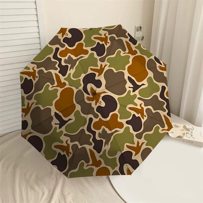 

1PC Camouflage Ducks Umbrella-8-Rib Reinforced, Automatic Open, Lightweight & Durable, Fashion Accessory for Outdoor-L0370