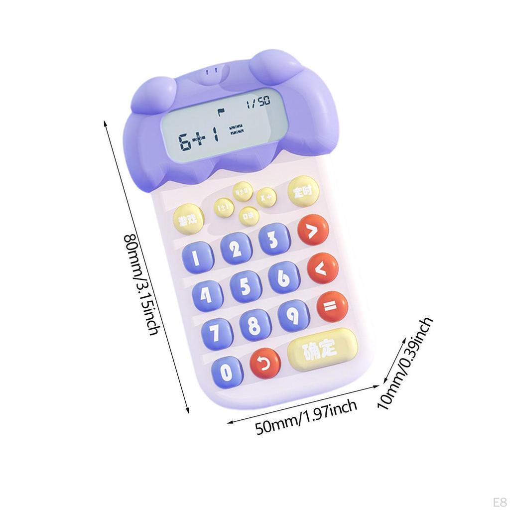 Animal Mechanical Calculator Teaching Aids Dinosaur Shaped for Boys Girls Kids