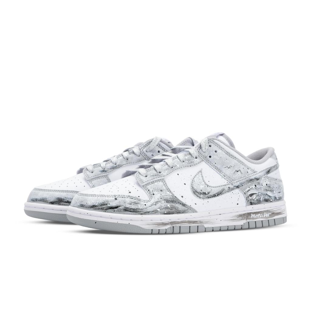 Nike Dunk Monster Lab, Cold River Snow Slip Resistant Low top Skateboard Shoes Unisex White Gray HF5441-105(Team445-)