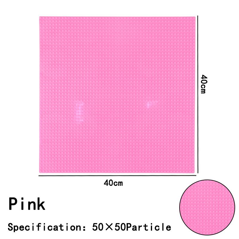 50x50 Dots Classic Large Base Plates - Small Size DIY Bricks Assembly Baseplates - ABS Plastic Building Block Plate for Children Gift