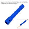 The brake pipe straightening tool efficiently aligns copper, steel and copper pipes for vehicles