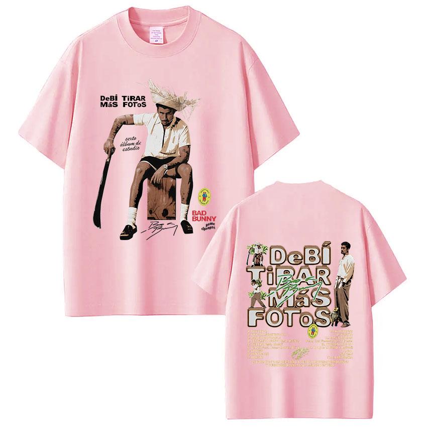 ZX Rapper Bad Bunny Debi Tirar Mas Fotos DTMF Tshirt Men Women Clothing Fashion Hip Hop Short Sleeve Tshirts Harajuku Streetwear