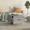 VidaXL Table basse avec pieds en métal Sonoma gris 50x50x40 cm 817539