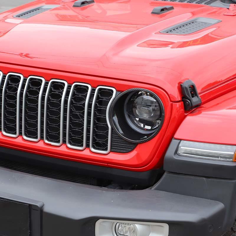 Car Headlight Bezel Decoration Sticker Cover for Jeep Wrangler  Wrangler JL For JT Gladiator 2024 Up Car Interior Accessories