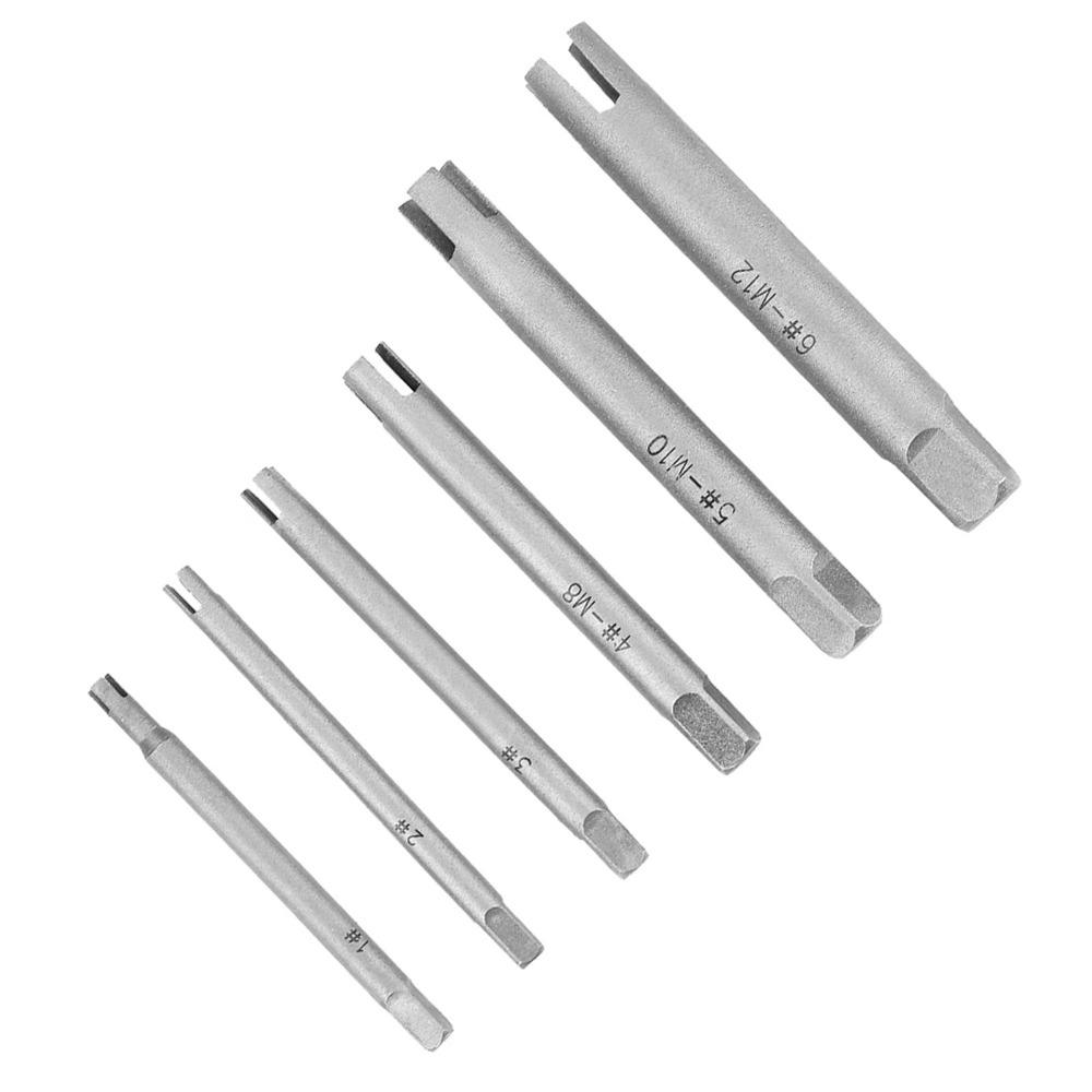 6 Pcs 3 Types Tap Extractor Set 3/4 Flute Bolt Remover Tool  Industrial and Home Repair Work